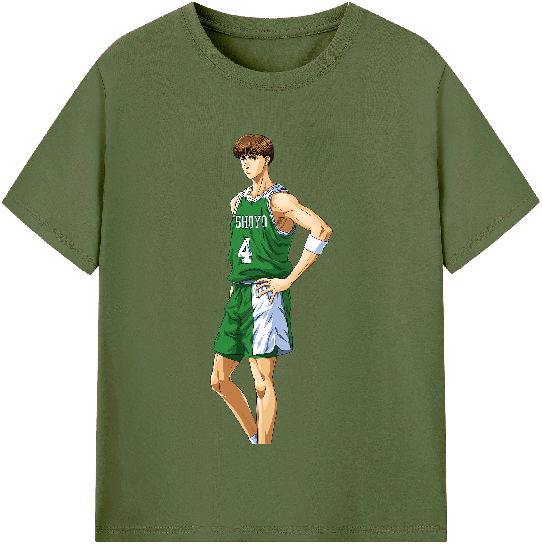 SLAM DUNK／スラムダンク 綿100％半袖Tシャツ（フロントプリント）
